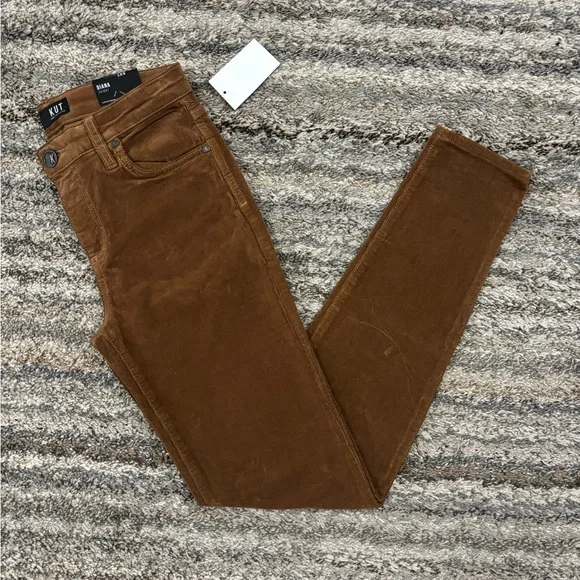 Kut From The Kloth Diana Corduroy Skinny Jeans Sz 00 NWTKUT Diana Skinny NEW-